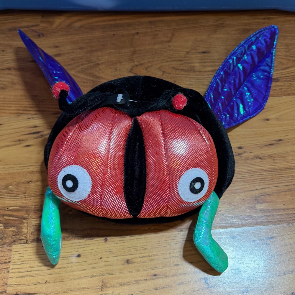 Target Fly Insect Costume Hat One Size Black Red Purple Wings Novelty 240115515